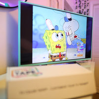 TV Color Tape® customizable matte robin egg (Tiffany) blue vinyl wrap for sony lg samsung frame bezel 65 55 50 43 42 32