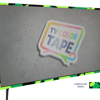 TV Color Tape® customizable camouflage neon green vinyl wrap for sony lg samsung frame bezel 65 55 50 43 42 32