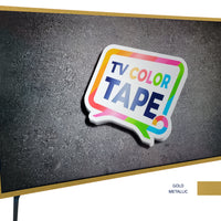 Gold Metallic TV Color Tape® customizable vinyl wrap for sony lg samsung frame bezel 65 55 50 43 42 32
