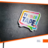 TV Color Tape® customizable bright orange vinyl wrap for sony lg samsung frame bezel 65 55 50 43 42 32