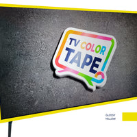 TV Color Tape® customizable yellow vinyl wrap for sony lg samsung frame bezel 65 55 50 43 42 32