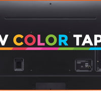 TV Color Tape® customizable bright orange vinyl wrap for sony lg samsung frame bezel 65 55 50 43 42 32