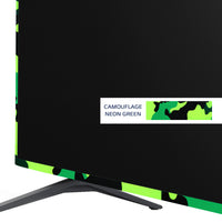 TV Color Tape® customizable camouflage neon green vinyl wrap for sony lg samsung frame bezel 65 55 50 43 42 32