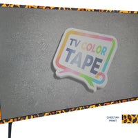 TV Color Tape® customizable cheetah print vinyl wrap for sony lg samsung frame bezel gaming monitor 65 55 50 43 42 32