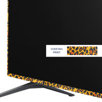 TV Color Tape® customizable cheetah print vinyl wrap for sony lg samsung frame bezel gaming monitor 65 55 50 43 42 32