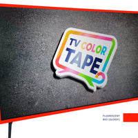 TV Color Tape® customizable fluorescent red vinyl wrap for sony lg samsung frame bezel gaming monitor 65 55 50 43 42 32