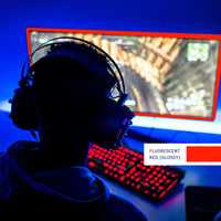 TV Color Tape® customizable fluorescent red vinyl wrap for sony lg samsung frame bezel gaming monitor 65 55 50 43 42 32