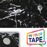 TV Color Tape® customizable glossy black marble vinyl wrap for sony lg samsung frame bezel 65 55 50 43 42 32