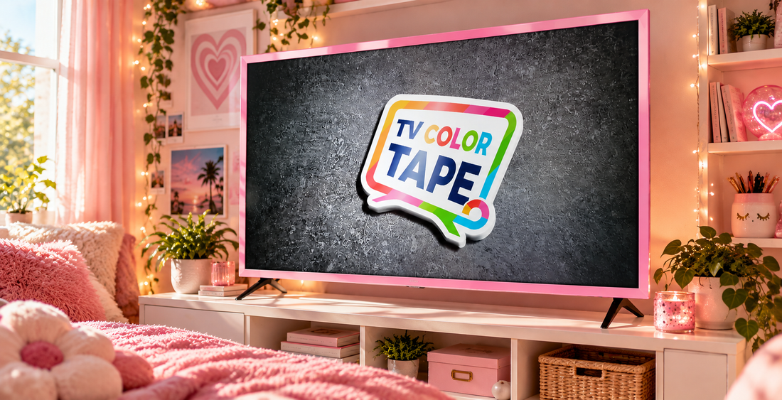Glossy Pink TV Color Tape