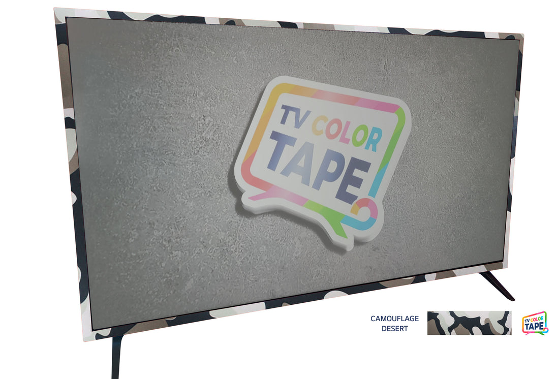TV Color Tape® customizable camouflage desert vinyl wrap for sony lg samsung frame bezel 65 55 50 43 42 32