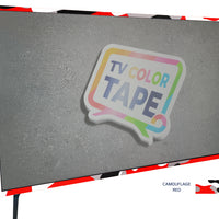 TV Color Tape® customizable camouflage red vinyl wrap for sony lg samsung frame bezel 65 55 50 43 42 32