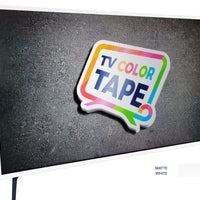 TV Color Tape® customizable matte white vinyl wrap for sony lg samsung frame bezel 65 55 50 43 42 32