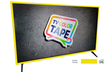TV Color Tape® customizable yellow vinyl wrap for sony lg samsung frame bezel 65 55 50 43 42 32
