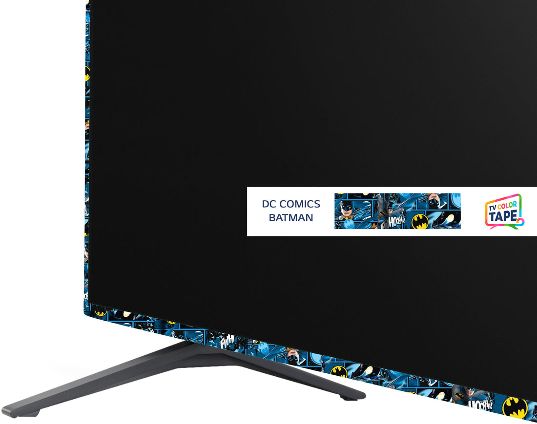 TV Color Tape® DC Comics Batman customizable vinyl wrap for sony lg samsung frame bezel 65 55 50 43 42 32