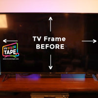 TV Color Tape® customizable carbon fiber vinyl wrap for sony lg samsung frame bezel 65 55 50 43 42 32