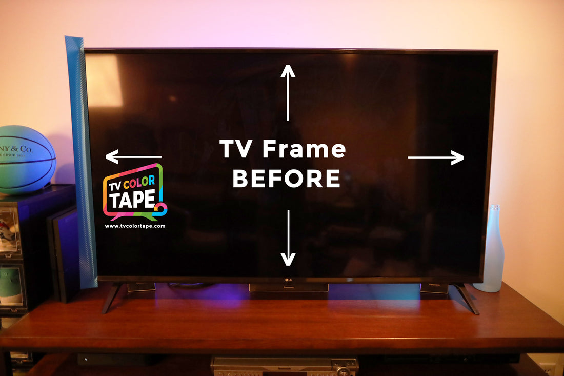 TV Color Tape® customizable tv vinyl wrap for sony lg samsung frame bezel 65 55 50 43 42 32