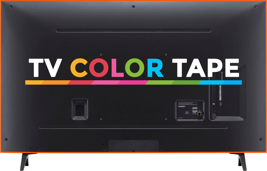 TV Color Tape® customizable bright orange vinyl wrap for sony lg samsung frame bezel 65 55 50 43 42 32