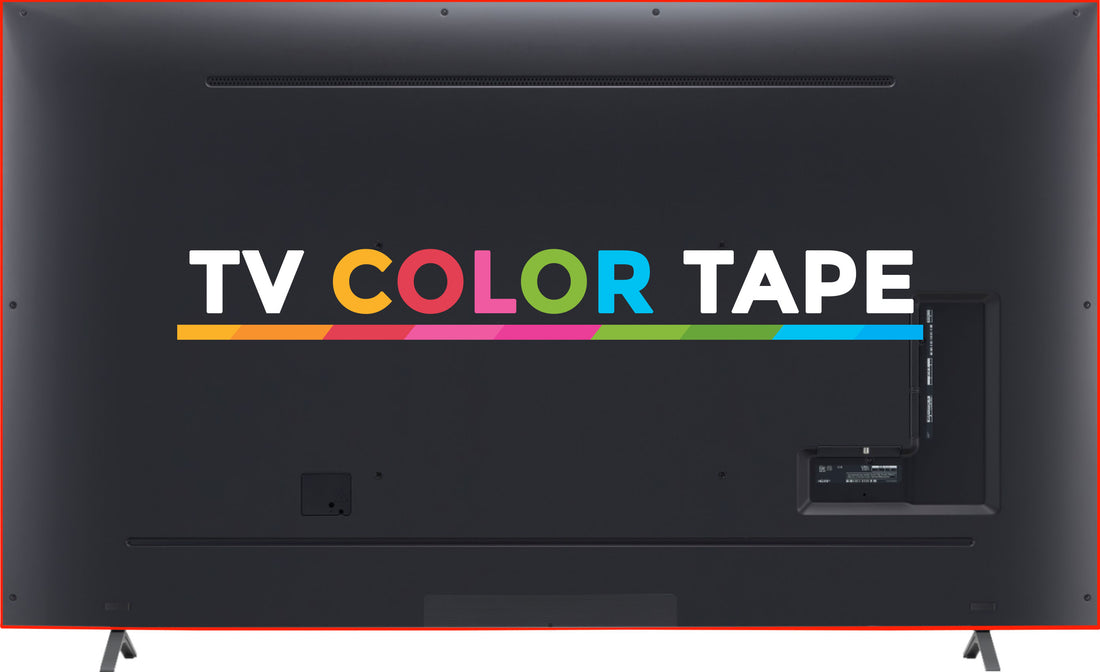 TV Color Tape® customizable fluorescent red vinyl wrap for sony lg samsung frame bezel gaming monitor 65 55 50 43 42 32