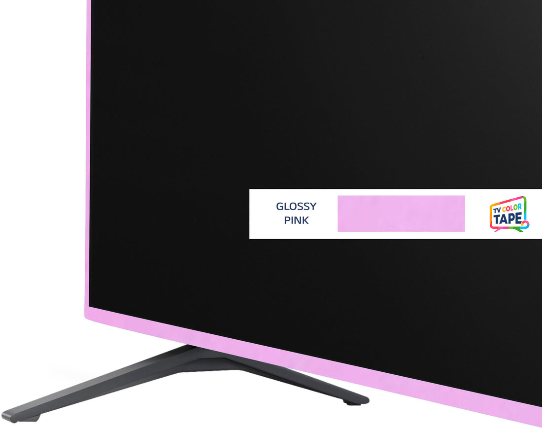 TV Color Tape® customizable glossy pink vinyl wrap for sony lg samsung frame bezel 65 55 50 43 42 32