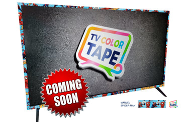 TV Color Tape® customizable Marvel Spiderman vinyl wrap for sony lg samsung frame bezel 65 55 50 43 42 32