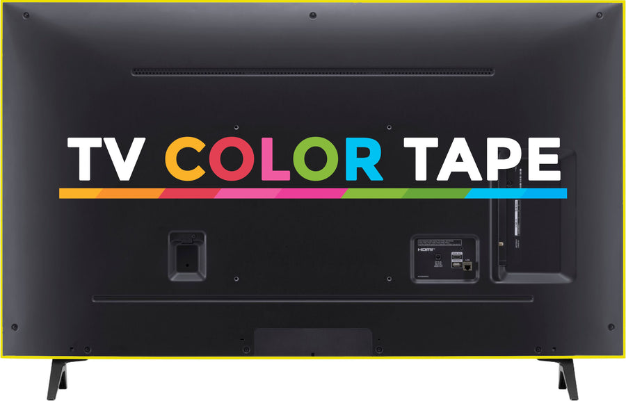 TV Color Tape® customizable yellow vinyl wrap for sony lg samsung frame bezel 65 55 50 43 42 32